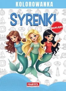 Kolorowanka z naklejkami Syrenki