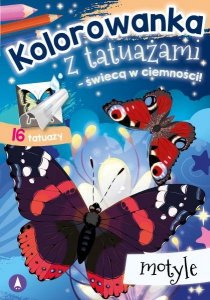 Kolorowanka z tatuażami – świecą w ciemności! Motyle
