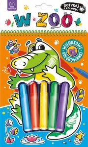 W zoo. Dotykaj i koloruj!  Welurkowe kolorowanki