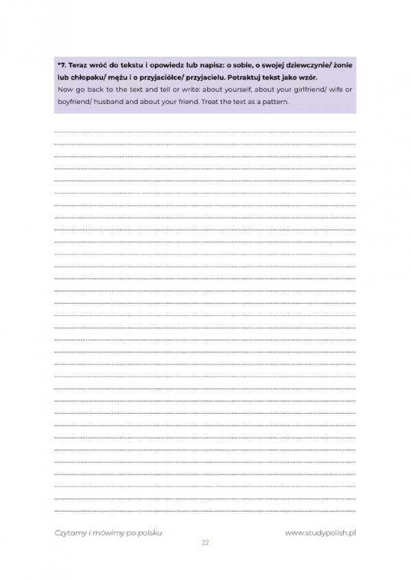 Czytamy i mówimy po polsku (teksty + ćwiczenia; A0/A1) E-BOOK PDF