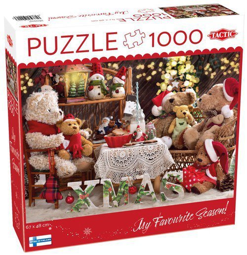 Puzzle 1000 XMAS Teddy Bear Family