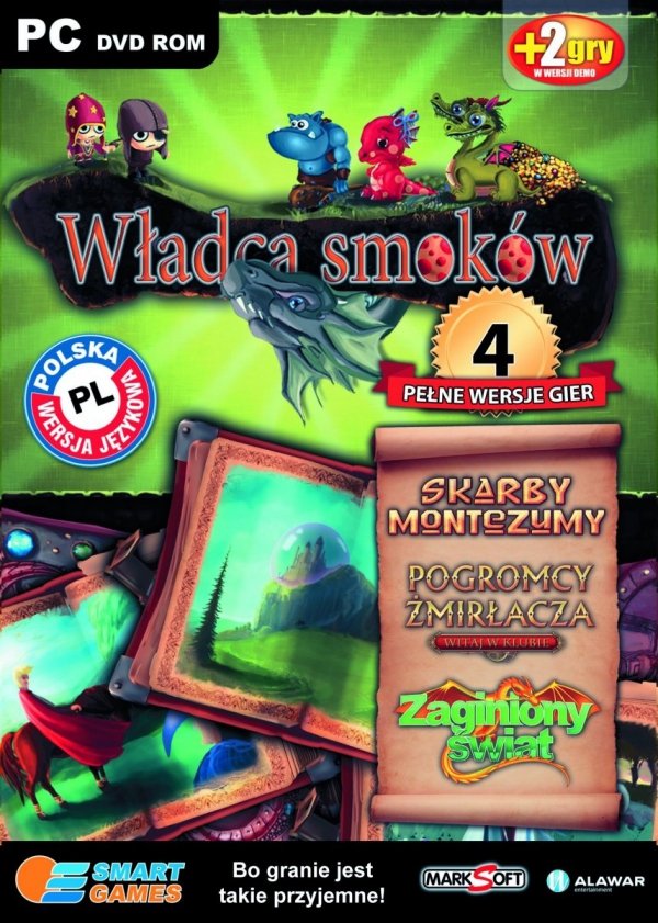 Władca smoków. 4 pełne wersje gier. Smart games. PC DVD-ROM + 2 gry w wersji demo