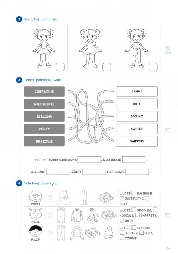 Po polsku? Tak! Zeszyt ćwiczeń część 1 dla dla dzieci uczących się języka polskiego jako drugiego z płytą CD