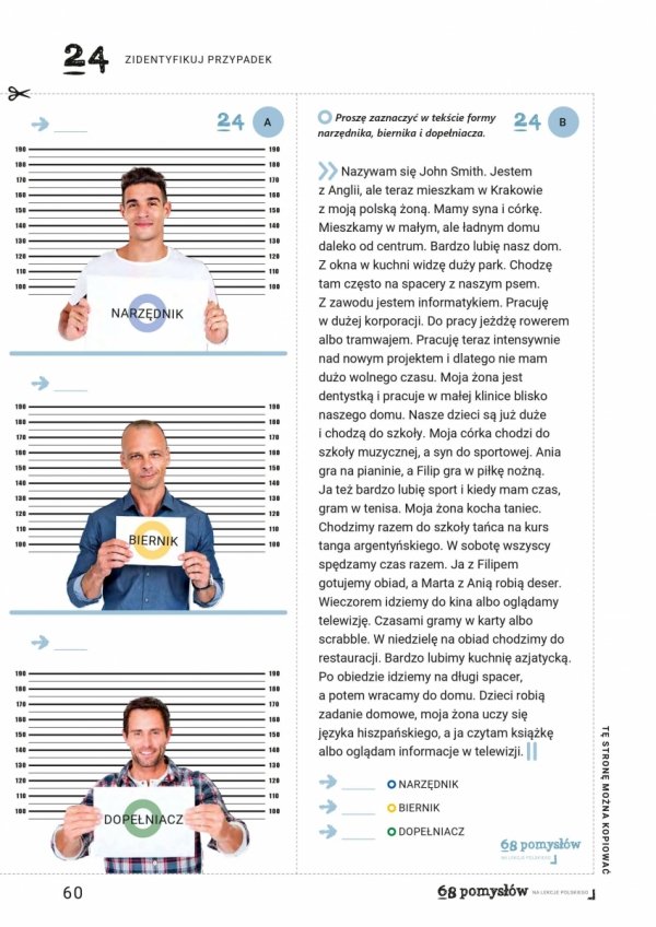 68 pomysłów na lekcje polskiego - przykładowa strona