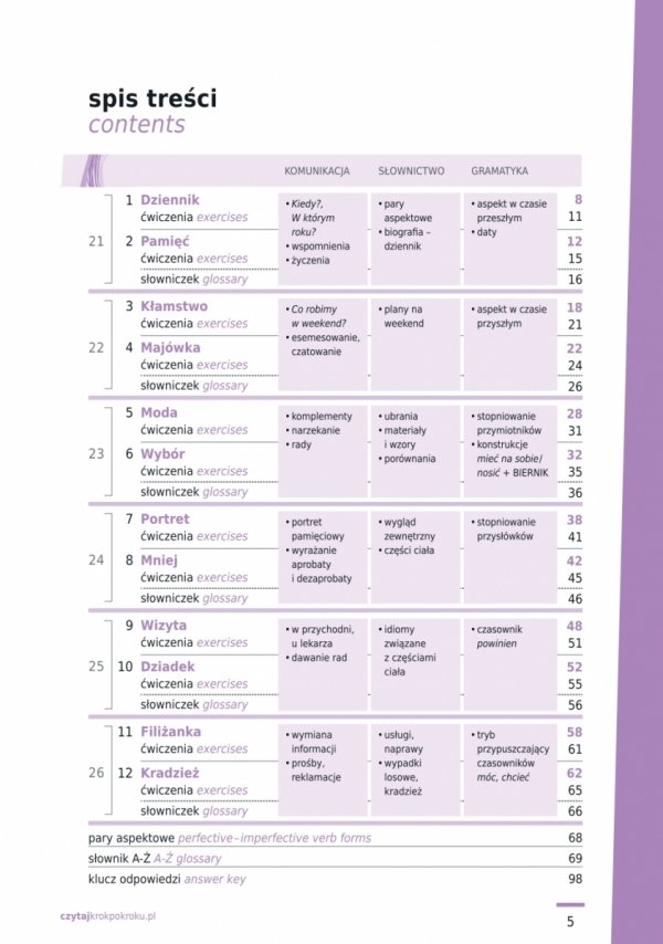 Czytaj krok po kroku tom 5. Proste historie z nagraniami dla poziomu A2
