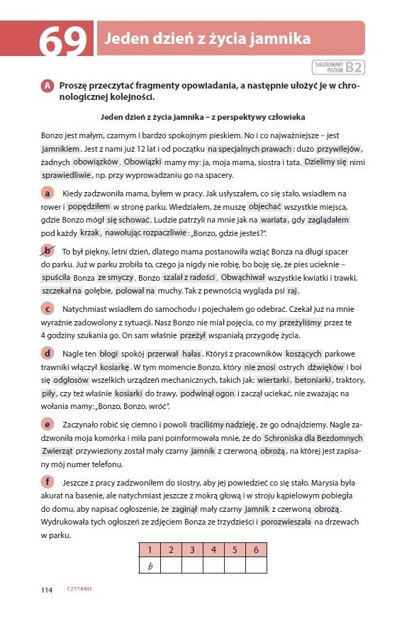 Testuj swój polski. Czytanie 