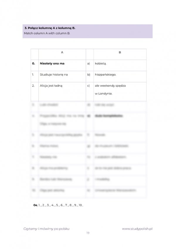 Czytamy i mówimy po polsku (teksty + ćwiczenia; A0/A1) E-BOOK PDF