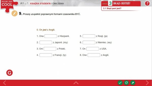 zadanie uzupełnij luki - gramatyka