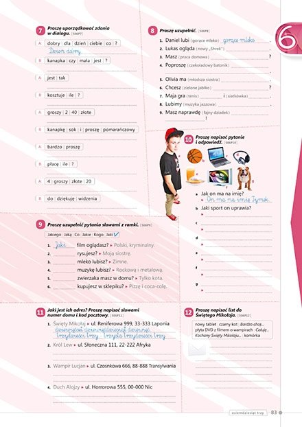 Polski krok po kroku Junior. Podręcznik do nauki języka polskiego jako obcego dla dzieci i młodzieży w wieku 10-15 lat 