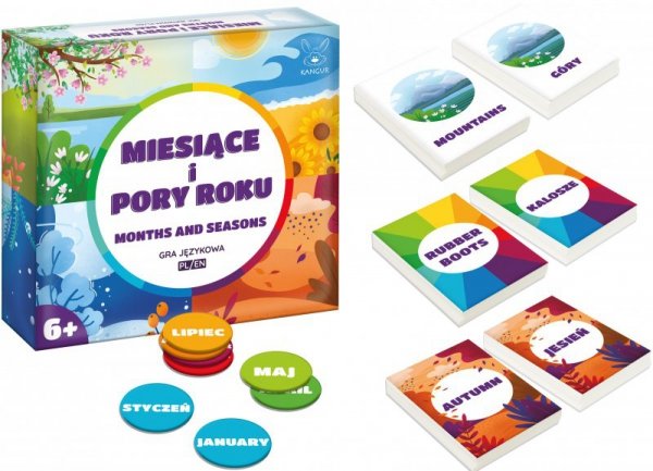 Miesiące i pory roku. Months and seasons - gra językowa 6+
