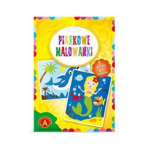 Piaskowe malowanki. Syrenka, delfin