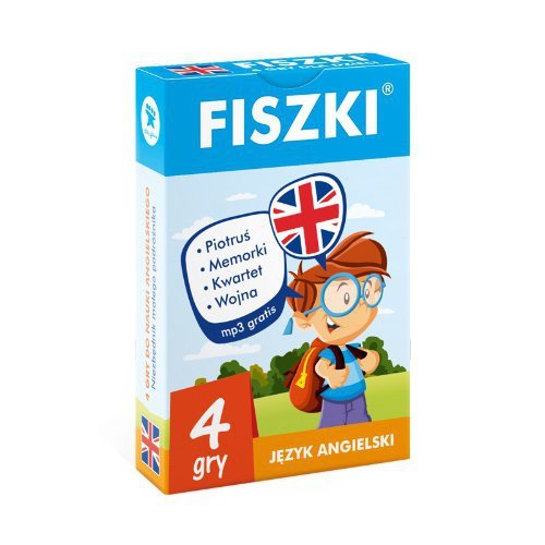 Fiszki. Język angielski. 4 Gry