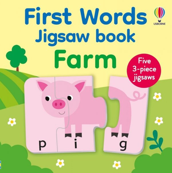 First Words Jigsaw Book. Farm