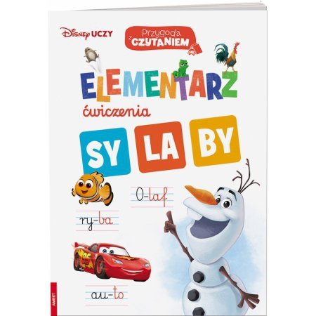 Disney uczy. Mix. elementarz. Ćwiczenia. Sylaby