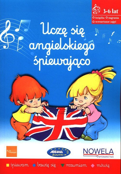 Uczę się angielskiego śpiewająco książka z piosenkami 3-6 lat + audio online