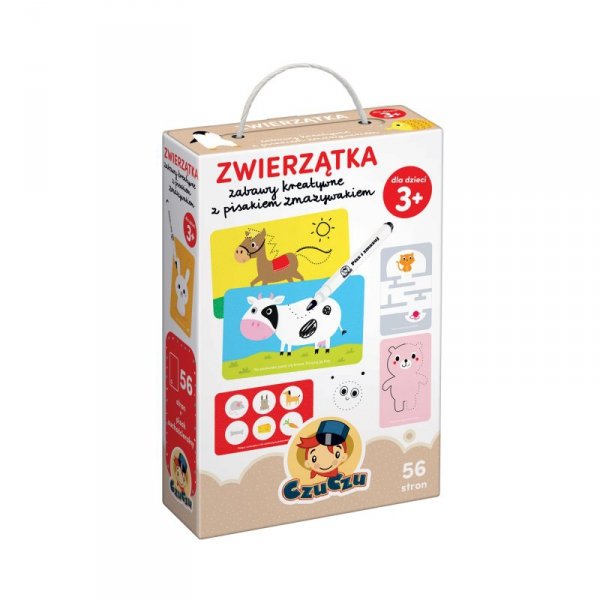 CzuCzu. Zwierzątka Zabawy kreatywne z pisakiem zmazywakiem 3+