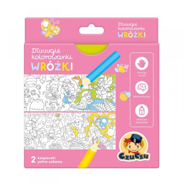 CzuCzu. Dłuuugie kolorowanki. Wróżki 4+