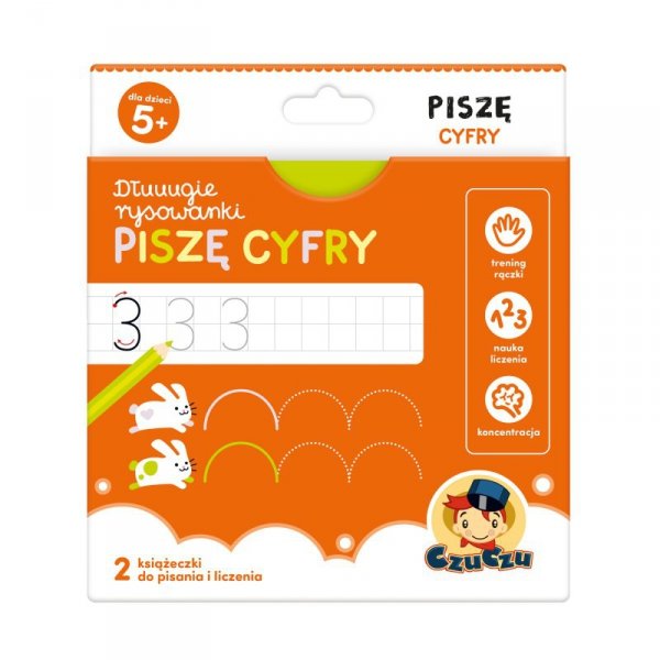 CzuCzu. Dłuuugie rysowanki 5+ Piszę Cyfry