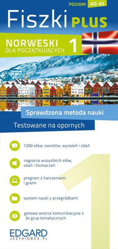 EDGARD. Norweski. Fiszki PLUS dla początkujących