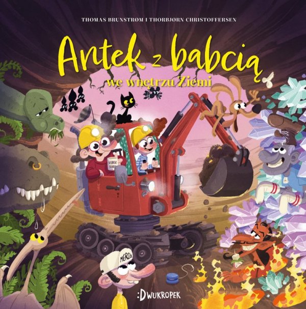 Antek z babcią we wnętrzu Ziemi. Antek i babcia