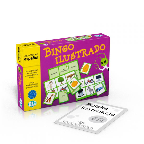 Gra językowa Hiszpański Bingo ilustrado