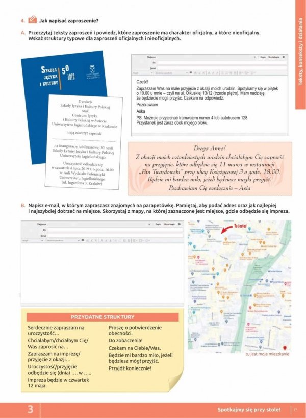 RAZEM po polsku. Poziom B1 - przykładowa jednostka lekcyjna