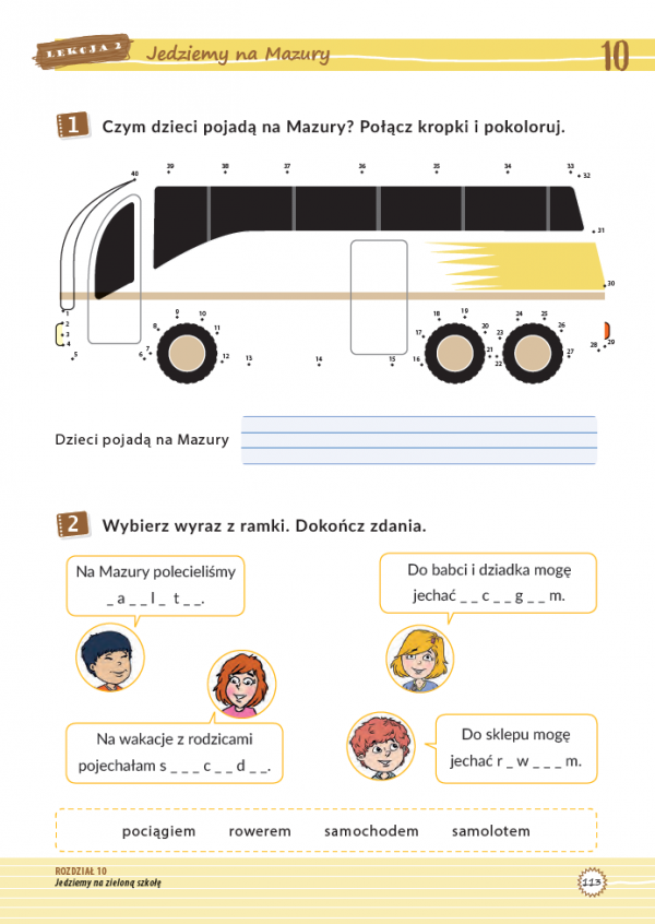 Polski w szkole. Zeszyt ćwiczeń do nauki języka polskiego jako obcego dla dzieci (7-10 lat)