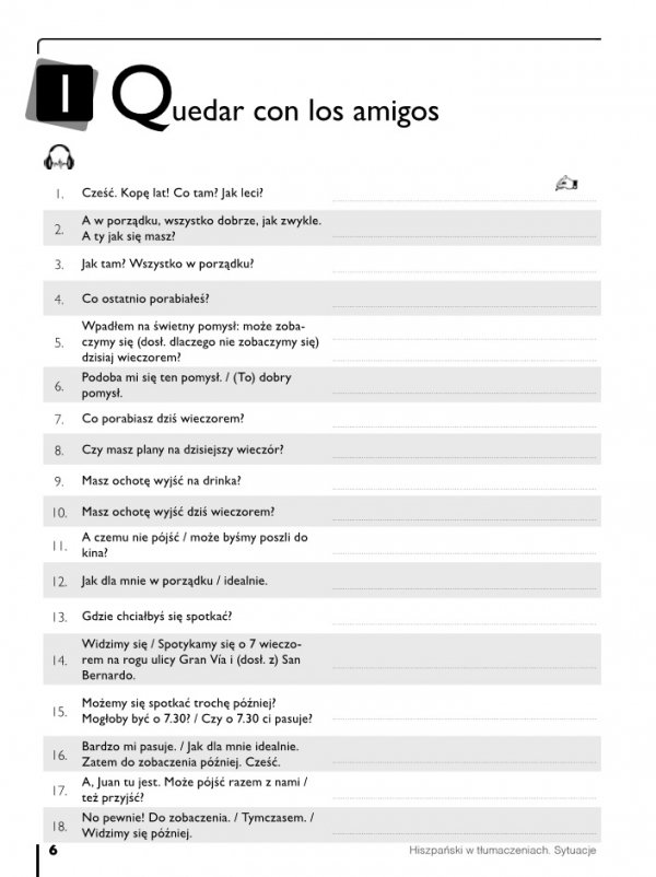 Hiszpański w tłumaczeniach. Sytuacje. Książka z płytą CD MP3