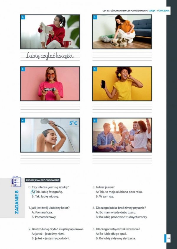 Witaj! Komunikacja w języku polskim dla obcokrajowców. Poziom A2 część 1. Podręcznik i zeszyt ćwiczeń z odpowiedziami (EBOOK)