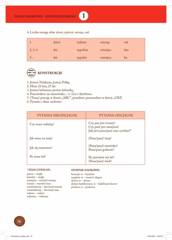 O biznesie po polsku. Podręcznik do nauki języka polskiego. Wprowadzenie do języka biznesu. (B1-B2) Wyd. 2 poprawione