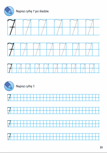Wesołe cyferki. Ćwiczenia kształtujące umiejętności liczenia i pisania 