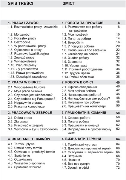 Język polski dla Ukraińców. W pracy. Słowa, zwroty i zdania do codziennego użytku po polsku i ukraińsku