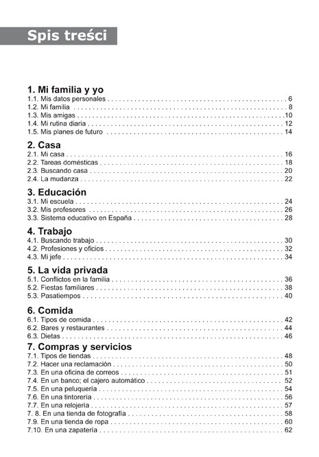 HISZPAŃSKI TEMATYCZNIE 1. Teksty - Dialogi - Słownik + nagrania MP3