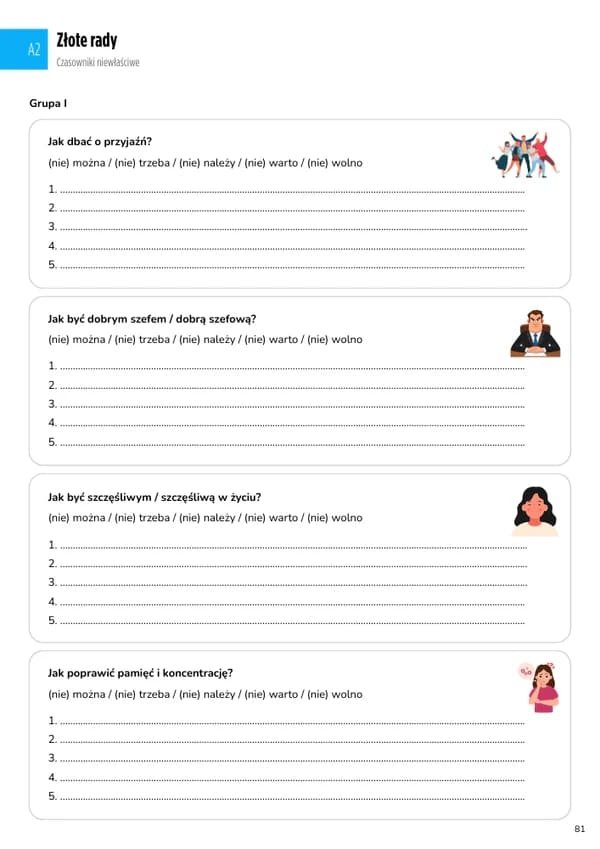 Odkryj Czasownik A1-A2 (EBOOK PDF)