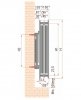 Grzejnik stalowy design poziomy boczny 550x700