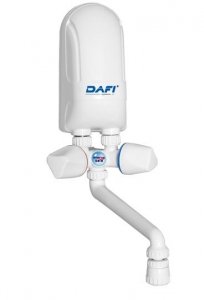 Przepływowy ogrzewacz wody Dafi z baterią 3,7kW