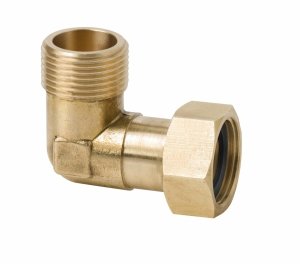 Półśrubunek mosiężny kątowy 1/2x1/2 GW/GZ