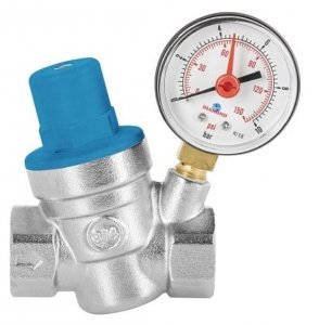 Reduktor ciśnienia wody 1 cal z manometrem