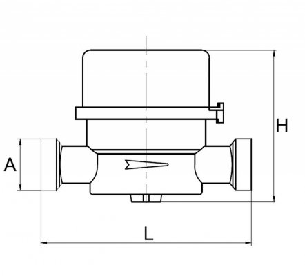 Wodomierz antymagnetyczny Diamond ZW 3/4 2,5 m3/h