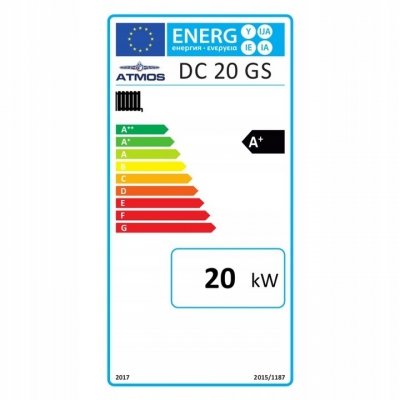 Kocioł prawy ATMOS DC20GS Generator 20KW + laddomat i termometr