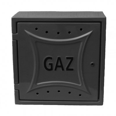 Szafka gazowa naścienna 250x300x150 grafitowa