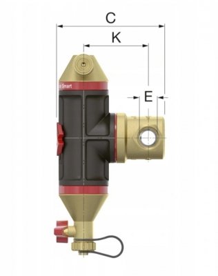 Separator zanieczyszczeń powietrza i osadu Flamco 30043 1 cal