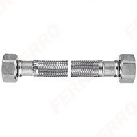 Ferro wąż w oplocie ze stali 3/4 L 30cm nakrętno-nakrętny