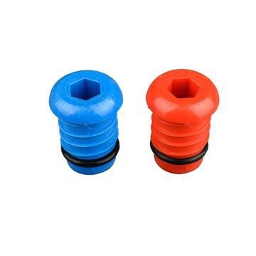 Korek prób szczelności pex 16mm niebieski