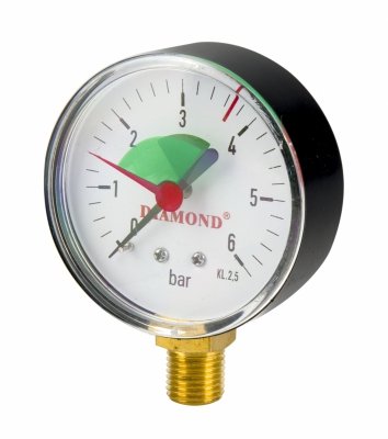 Manometr tarczowy radialny 63mm 4 bar