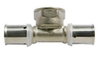 Trójnik pex zaciskany 25x3/4 GW