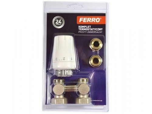 Ferro VK zestaw termostatyczny prosty do grzejnika