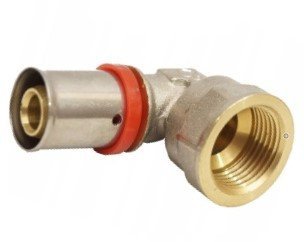 Kolano pex zaciskane 16x1/2 GW