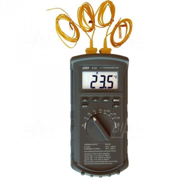 CHY510 Termometr 4 kan. (-50 do 1300°C) typ K