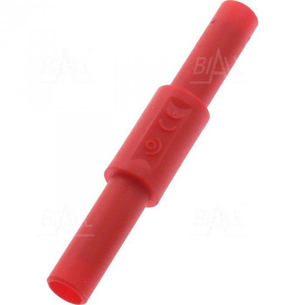 Adapter 3310-IEC-RT bezp. gniazdo-gniazdo (4mm) CAT III 1000V czerwony
